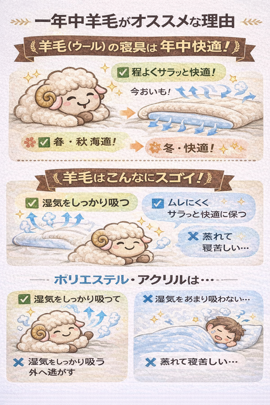 【春〜夏の寝苦しさ、その原因は“湿気”かもしれません】